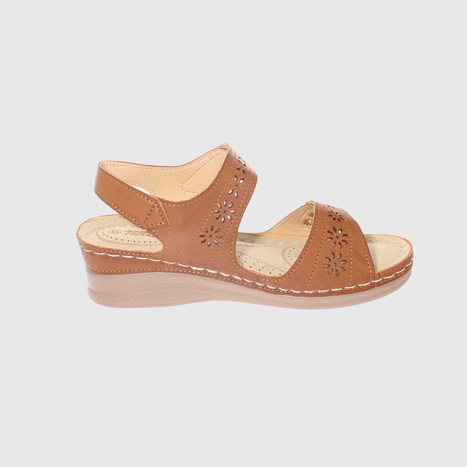 Sandalia Confort Camel Modelo Italiano Art. 5ask76613camel image number 3.0